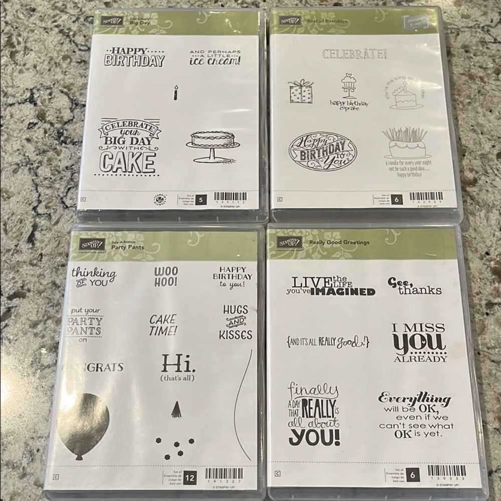 Stampin' Up! Birthday Celebration Stamp Set - Big Day, Birthdays Party Pants,